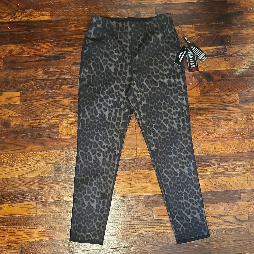 NWT Thalian Reversible Leopard Print Leggings Loungewear Comfort Stretch Cozy